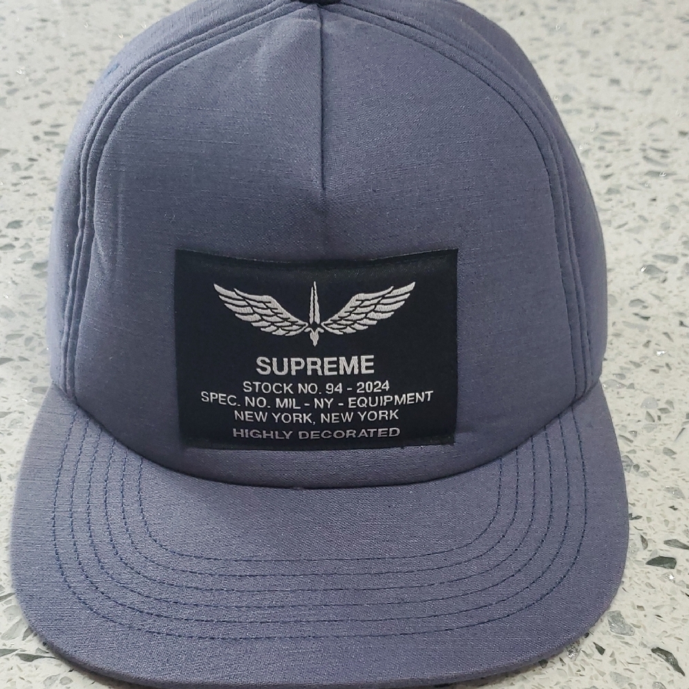 Supreme Dark Gray Cap with Logo Patch